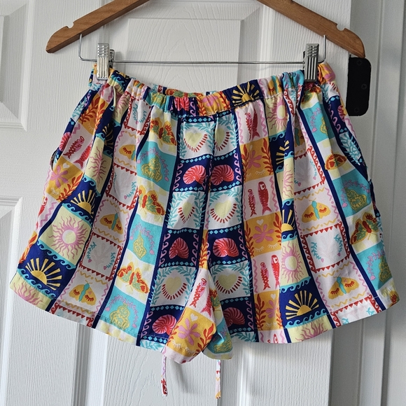 Cynthia Rowley Small Shorts Sleepwear Loungewear Pajama's Set Cropped PJ's  #98 - Picture 7 of 10